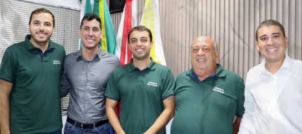 Mesa Diretora recebe Deputado Estadual Lucas Lasmar na Câmara