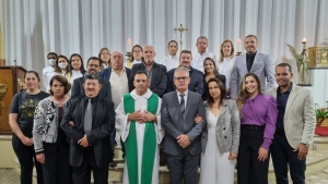 Vereadores participam de celebrações religiosas dos 111 anos do município