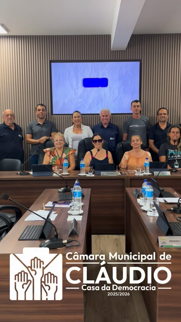 Acompanhe ao vivo a sessão plenária de votações na Câmara de Cláudio