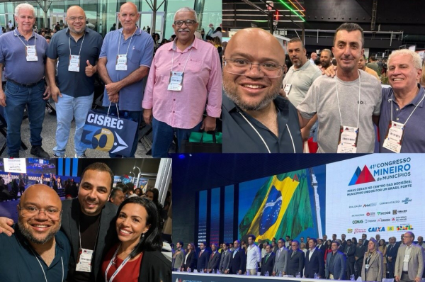 Vereadores de Cláudio participam do 41° Congresso Mineiro de Municípios