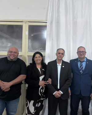 Presidente Simental acompanha cerimônia de posse da nova diretoria do Rotary Club de Cláudio
