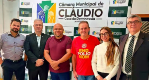 Direção do Rotary Club de Cláudio realiza visita institucional à Câmara Municipal