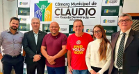 Direção do Rotary Club de Cláudio realiza visita institucional à Câmara Municipal