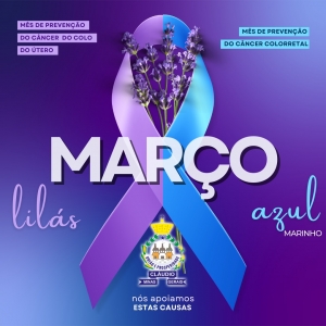 Março Lilás e Azul-Marinho