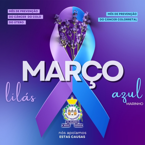 Março Lilás e Azul-Marinho