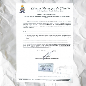 Prorrogadas as inscrições do Processo Seletivo de Estágio Remunerado