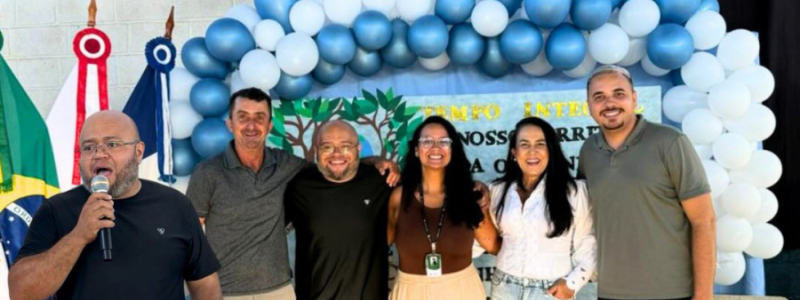 Vereadores participal do início da educação em tempo integral na Comunidade da Bocaina